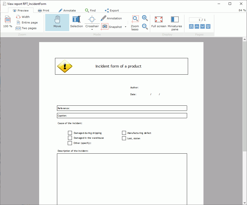 Free report
