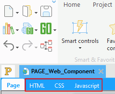 Tabs specific to HTML - CSS - JS codes