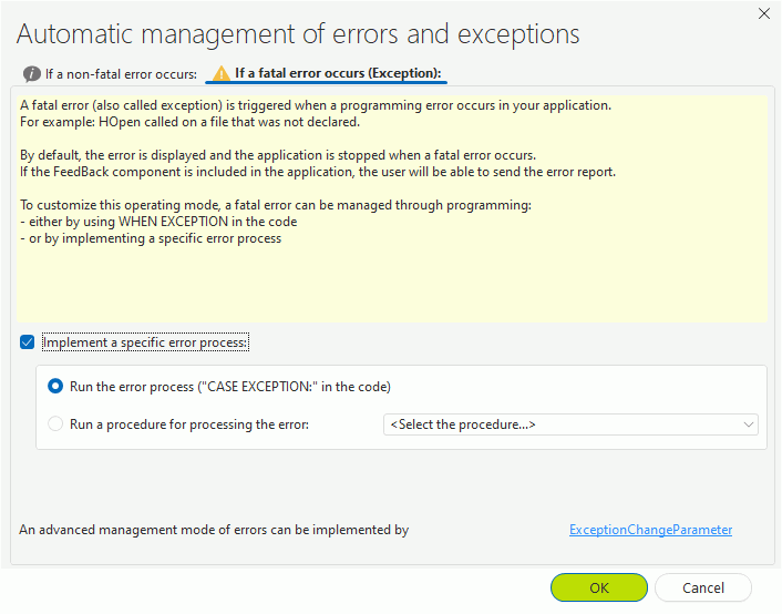 Managing Exceptions