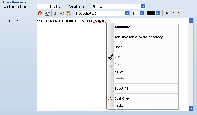 Spell check with OpenOffice