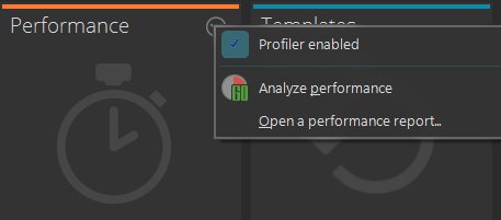 'Performance' widget (project dashboard)