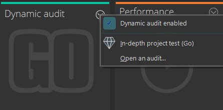 Dynamic audit from the dashboard