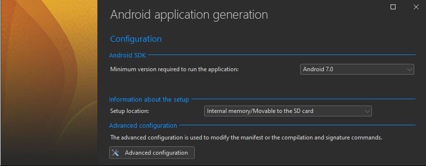Advanced configuration