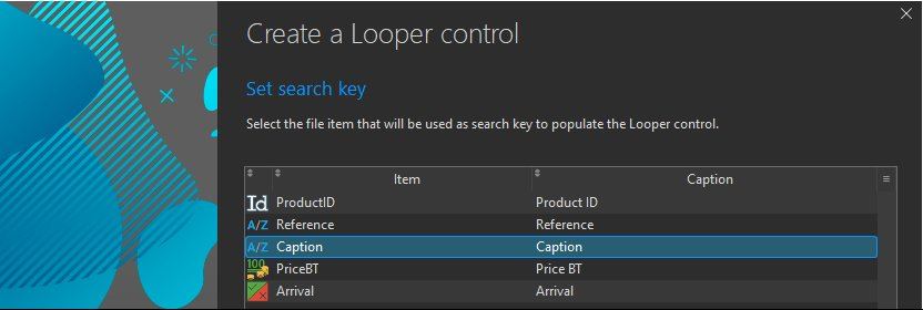 New Looper control - Search key