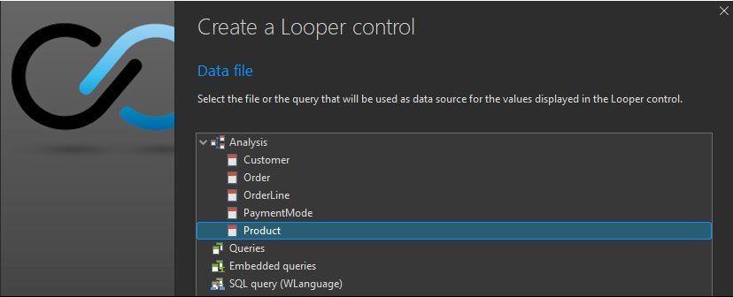 New Looper control - Associated data file