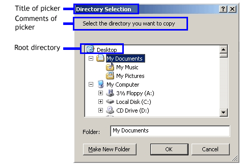 Directory picker