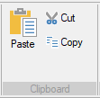 Options of the Clipboard group