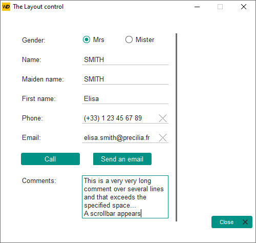 Display a scrollbar automatically