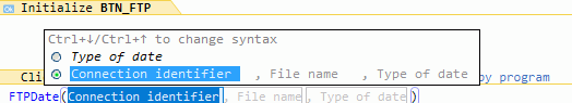Help on syntaxes