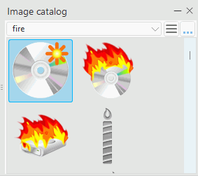 Image catalog pane